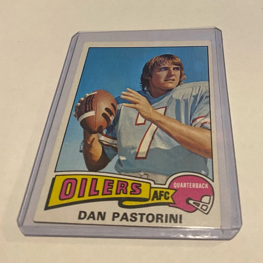 Dan Pastorini 1975 Topps Football Card # 50 Vintage Collectible Houston Oilers